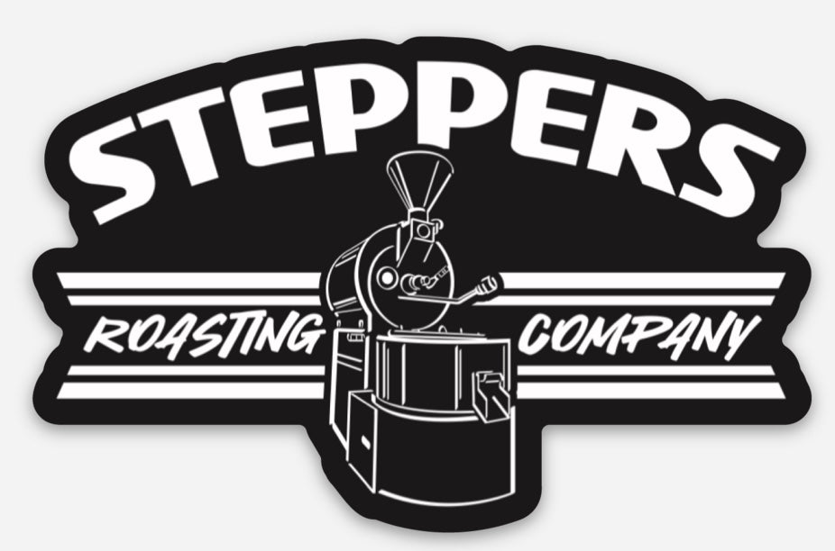 Steppers Roasting Co Sticker