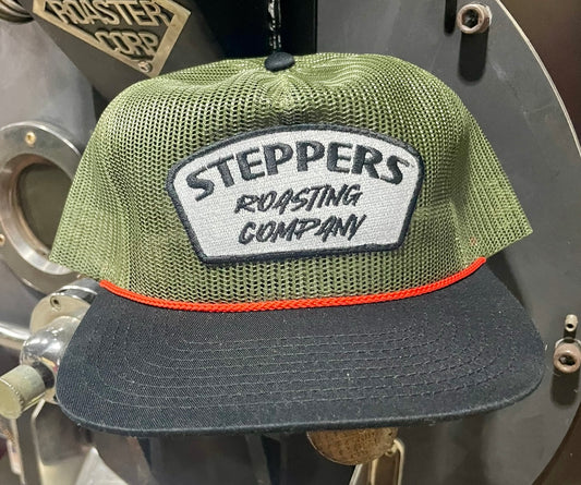 Steppers Roasting Co Orange Rope Hat